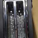 Elite Gourmet ECT-3100 Long Slot 4 Slice Toaster, Reheat, 6 Toast Settings, Defrost, Cancel Functions, Built-in Warming Rack, Extra Wide Slots for Bagels & Waffles, Stainless Steel & Black