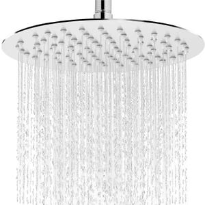 Midanya Round Rain Shower Head,High Pressure,Polish Chrome 16 Inch