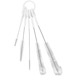 Straw Brush Set, Long Straw & Pipe Cleaning Nylon Brushes, 5 Piece Cleaner Kit for Reusable Straws, Tumblers & Water Bottles