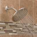 Moen Brushed Nickel 8-Inch Fixed Single Function Round Wide Rainshower Showerhead, 2.5 GPM, 6345BN