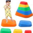 Luanka Stepping Stones for Kids,5Pcs Jumping Balance Sensory Stepping Stones for Toddler,Toddler Obstacle Course Coordination Game Sensory Toys for Ages 3 Years and UP,Indoor or Outdoor Play