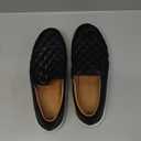 VOCNTVY Womens Loafers Comfort Casual Quilted Leather Slip On Sneakers (9.5)
