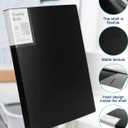 Portfolio Folder for Artwork Art Portfolio Binder 2 Packs 11"x17" Demo Book Black Portfolio Folder with Protective Film Binder with Plastic Sleeve 30 Pockets 60 Page Capacity