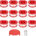 CMZST0653 14pcs String Trimmer Spool Line(0.065",30Ft) with Cap Head, Compatible with Craftsman CMCST900,CMESTA900,CMESTE920,CMZST98020,CMCST915,CMEST913,CMZST120SC (CMZST0653-14pcs)