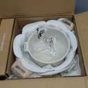 CAROTE 14 Pcs Pots and Pans Set Nonstick,Cookware Set Kitchen Cooking Set with Utensil and Pan Protectors (Cream White)