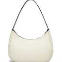 BAIKELI Crescent Shoulder Bags for Women Small Shoulder Purse Handbag Retro Classic Clutch Hobo Tote Bag Underarm Purse (Cream White)