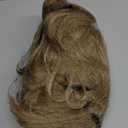 80s Womens Rock Diva Costume Wig with Necklace and Earring for Women Big Hair Blonde 70s 80s Rocker Mullet Wigs Glam Punk Rock Rockstar Cosplay Wig for Halloween Party (Light Blonde)