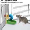 Rat Enrichment Toys, Interactive Foraging Toys For Rats, Intelligence Growth Rat Enrichment Puzzle Games, Treat Dispensing Slow Feeder for Rats Cage Toy, Bird Foraging Toy for Parakeet Conure (1Pcs)
