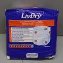 LivDry 2XL Overnight Adult Diapers for Women and Men, XXL Incontinence Underwear, 60-80" Waist, Disposable Pull-On Briefs, XX-Large, 12 Pack