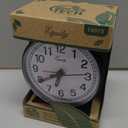 Equity 14075 Black Analog WindUp Alarm Clock