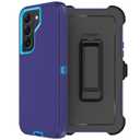 for Samsung Galaxy S22 Plus Case with Belt Clip Holster, 2X Screen Protector, [Military Grade Protection] Heavy Duty Full Body Shockproof Rugged Protective Cover for Samsung S22 Plus 5G Blue