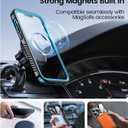 Temdan Magnetic for iPhone 14 Pro Case Waterproof,Built-in Screen Protector[IP68 Underwater][Upgrade Military Dropproof][Compatible with MagSafe] Full Body Shockproof for Phone Case 6.1'' - Blue