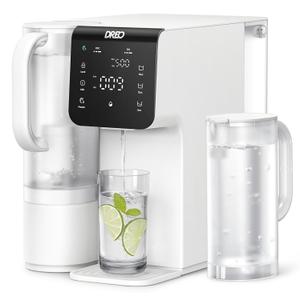 Dreo Reverse Osmosis Water Filter Countertop, 7-Stage RO Water Filtration System, Installation-Free, Reduce TDS, Water Filter Pitcher for Home, Kitchen, 3:1 Pure to Drain, WF511 (White)
