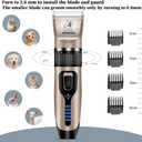 Dog Clippers for Grooming,Dog Grooming Kit for Heavy Thick Hair&Coats/Low Noise Rechargeable Cordless Hair Trimmer/Pet Shaver with Paw Trimmer for Small & Large Dogs Cats