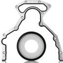 Rear Main Seal Set Oring Gasket Crankshaft Seal Fit for Chevrolet for GMC for Hummer for Pontiac LS LSX LS1 LQ4 LQ9 LS2 LS3 LS7 4.8L 5.3L 5.7L 6.0L, Replace BS40640