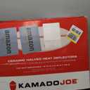 Kamado Joe Indirect Cooking Half-Moon Ceramic Heat Deflector Plates for Big Joe Charcoal Grill and Smokers in White 2-Pack, Model BJ-HDP