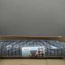 Runner Rug 2 ft x 8 ft Indoor/Outdoor Low Profile, Hallway, Kitchen, Patio, Deck Area, RV, Entryway, Garage, with Non-Slip Rubber Backing, Gray with Black Stripe, Custom