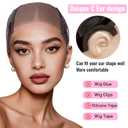 HD Lace Wig Grip Cap for Women Non Slip 4×5 Adjustable Elastic Wig Caps(Brown)