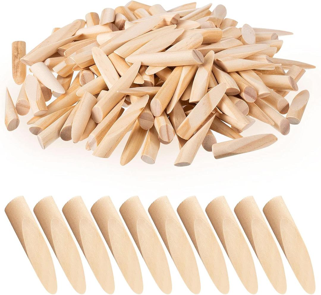 Marsui 150 Pcs Solid Wood Pocket Hole Plugs Wood Pine for Pocket Hole Jig Woodworking Tool