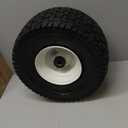 Marathon 15x6.50-6 Pneumatic Tire and Wheel Assembly, Centered Hub, Contractor-Grade Bushings, Replacement Riding Lawn Mower Front Tire, Easy Install Assembly, 20346