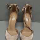Trary Heels for Women Closed Pointed Toe Heels Women's Pumps Stiletto High Shoes with Bow Knot Comfortable Ankle Strap Office Party Wedding Dress Shoes 3.74" Heel (9, Nude)