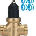 Upgraded 1" Pressure Reducing Valve Replace for 1-NR3XL 1" NR3XL Pressure Reducing Valve, Stainless Steel Strainer Screen, House Water Pressure Regulator with Teflon Tape, Compact Cartridge Design