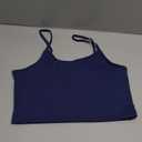 Everrysea Sports Bras for Women High Support Longline Workout Tank Tops Built in Bra Strappy Yoga Padded Crop Top M