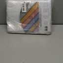 AmazerBath White Shower Curtain Fabric, Waffle Shower Curtains for Bathroom, Cloth Shower Curtain Heavy Duty, Thick Bathroom Shower Curtains Hotel Quality, Premium Polyester, 72x72 Inches