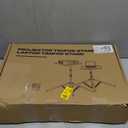 Projector Stand, 33LB Load Bearing & 22-55" Height Adjustable, for Projector/Laptop/DJ Gear, Outdoor/Office/Studio - Stable Base (Black)