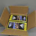 Led Solar Street Lights Outdoor, 4 Pack 120 Led Remote Control Wireless Ip65 Motion Sensor Security Wall Light with 3 Modes for Garden, Street, Deck, Yard, Garage, Patio (Black)