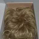 REECHO Hair Topper, Short Wiglet Hair Topper for Women with Thinning Large Coverage Synthetic Top Crown Hairpiece for Women - Ash Blonde