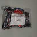 Eagloo Dog Harness for Large Dogs, No Pull Service Vest with Reflective Strips and Control Handle, Adjustable and Comfortable for Easy Walking, No Choke Pet Harness with 2 Metal Rings, Red, L