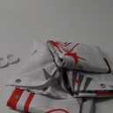 Christmas Tree Shower Curtain, Grey Beige Red Xmas Tree with Stars Snowflake Cute Bathroom Curtain for Boys Girls Bathtub Decor Waterproof Washable Fabric with 12 Hooks, 72''Lx72''W