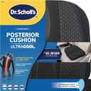 Dr. Scholl's Gel-Infused Posterior Seat Cushion for Car, Office, Home — Black