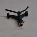 Melnor Metal Revolving Sprinkler; 3-Arm Rotary with Wheeled Base , Green , 45' - 7000