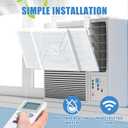 Window Air Conditioners Deflector Universal - Room Air Conditioner Window Baffle Adjustable Wind Direction - Prevent Direct Blowing of Cold Air -Ac Air Vent Deflector Easy to Install (1)