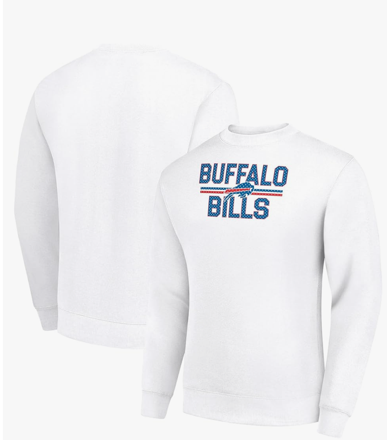 STARTER Men's NFL Team Mesh Print Graphic Pullover Sweatshirt M