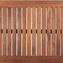 Nordic Style Teak Shower, Bath and Spa Mat | Indoor + Outdoor Use | Non-Slip Wood Platform | Spa, Sauna, Pool, Hot Tub | Luxury Decor (Oiled Finish w/Frame, 23.6" x 17.7")