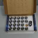 20 Pcs M14x1.5 Lug Nuts Chrome Compatible with Wrangler Gladiator Cherokee Grand Ram 1.46 Inch 7/8 Hex OEM Factory Style Large Acorn Seat Wheel Lug Nuts