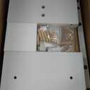 TEAMIX 2 Tiers Desktop Monitor Stand Riser 20 Inch Printer Stand with Storage Small TV Riser Laptop Wooden Desk Organizer Shelf Bookshelf Maple (White+Maple, 2 Tiers)