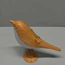 Small Cordless Bedside Lamp, Bird Lamp Touch Sensor, LED Table Lamp with Touch Dimmer,3 Level Brightness Nightstand Lamps, Rechargered Desk Lamp for Bedroom, Office, College Dorm Room (8.46'', Maple-Touch Control)