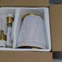 Battery Operated Wall Sconce Set of 2,Gold Wireless Wall Sconce with 5200mAh Dimmable Detachable Bulbs and Remote, 10 Colors Rechargeable Sconces Decor for Bedroom Living Room Hallway