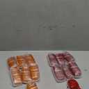 VINAUO Trailer Marker LED Clearance Lights, 14X Double Bullseye 7 Red & 7Amber 12 LED Side Marker Light Indicator 4x2 Inch Tiger Eye Surface Mount Taillights for Vehicles Truck RV Camper