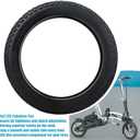 14 x 2.125 Tubeless Tire with Angled Valve14 inch Thickened Tubeless Tires Compatible with Electric Scooters, E-Bike 14x2.125/57-254 Folding Electric and more