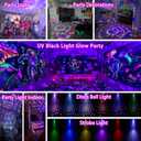YINPKTEO Party Lights Disco Ball Light,Dj Disco Light Sound Activated LED Light 6 Colors for Home Room Dance Parties Birthday Karaoke Halloween Christmas Wedding Show Club Decorations