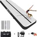 AKSPORT Inflatable Gymnastics Mat Tumble Track 20ft Air Tumbling Mat with Air Pump for Home Use/Training/Cheerleading/Yoga, 20ft 