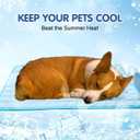 Kittra Dog Cooling Mat,Washable Portable Coolings Pad for Pet Dogs & Cats Sleeping Mat for Indoor & Outdoor Use, Keep Cooling for Pets(Blue,19.7" L x 15.7" W)