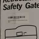 Reinforced Retractable Baby Gates with Support Rods, Retractable Gate for Babies and Pets Prevent Bottom Crawling Through, Extends up to 55” Wide, Mesh Dog Gate for The House Indoor Outdoor, Gray