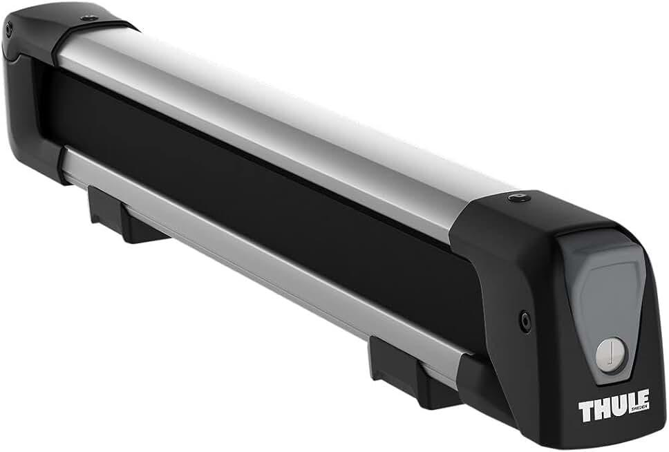 Thule SnowPack Ski/Snowboard Rack, Medium (4 Pr/2 Boards), Silver