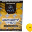 PIXA Propick 40 Unisphere Premium Outdoor Pickleball - USAPA Approved, Tournament Play, Durable Outdoor Pickleballs, Consistent Bounce,Smooth Flight,Competitive Play,Bright Yellow/Green,Pack of 3,6,12